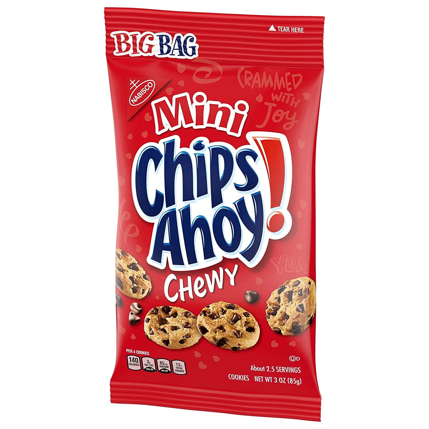 Mini Chips Ahoy! Chewy, Chocolate Chip Cookies, 3oz (85g), Big Bag