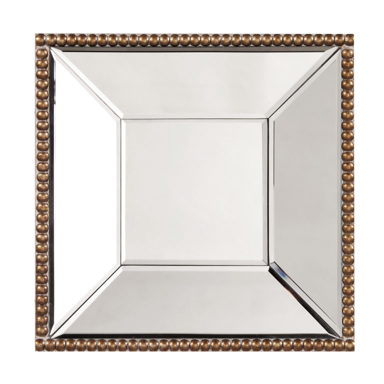 Tyler Dillon Square Wall Mirror with Layered and Scalloped Frame 57" x 57"