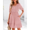 thumbnail image 2 of Vestido BTFBM Spring Empire Cintura para Mujer 2025 Verano Rosa, 2 of 9