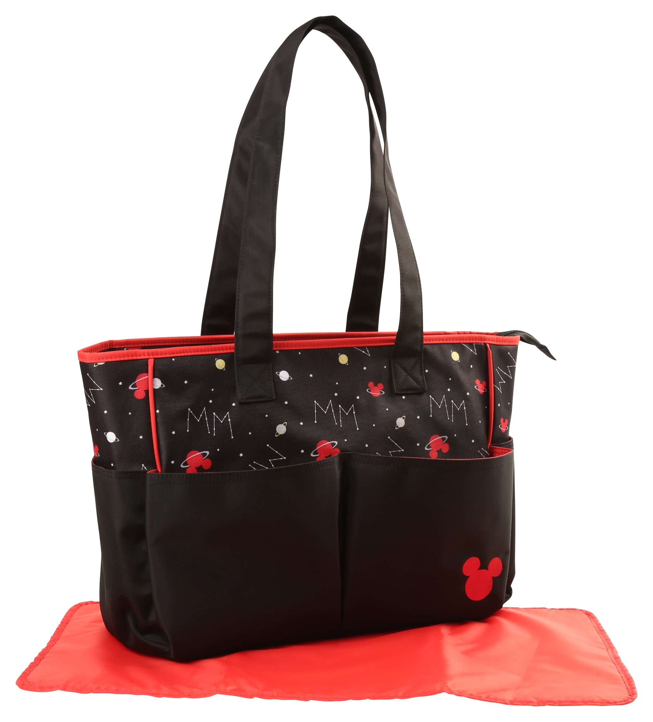 Disney Mickey Mouse Double Pocket Diaper Bag, Universe Print
