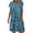 AA-Blue812, variant on XIAONU Women's Short-Sleeve Midi Dress Heart-Print Summer Casual Knee-Length Gown