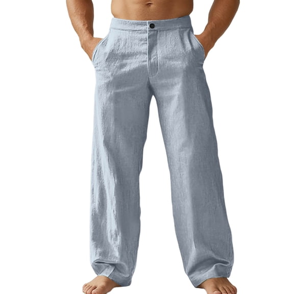 XINPING Khaki Pants for Men 32x34 Relaxed Fit Jogger Casual Pants Quick-Dry Streetwear Joggers Beach Vacation Trousers