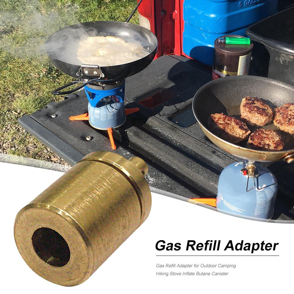 1*Gas Refill Adapter Stove Cylinder Butane Canister Tank for Outdoor Camping BBQ 