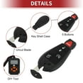 thumbnail image 3 of M3N5WY783X Kit de reemplazo de llaves de entrada sin llave DIY para automóvil 5 botones para Jeep Commander 2008-2010 para Jeep Grand Cherokee 2008-2013, 3 of 6