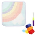 thumbnail image 1 of QJUHUNG 1 Set of Latch Hook Kit DIY Embroidery Cushion Crochet and Rug Carpet Needlework Kit, 1 of 10