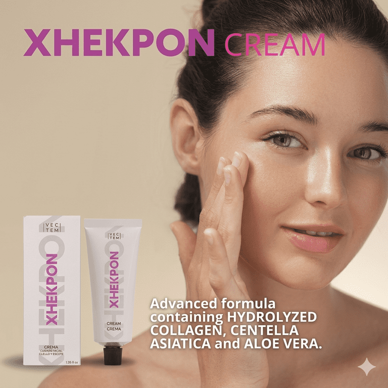 フェイスクリーム Rikron Xhekpon Smooth Care Cream for Face, Neck and Cleavage with