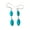 turquoise, variant on Pure 925 Sterling Silver Dangle Drop Earrings For Women, Natural Purple Amethyst Multi Gemstone Amazing February Birthstone Gifts jewelry