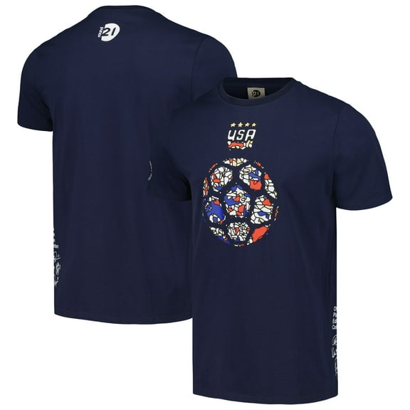 Men's round21 Navy USWNT Our Time T-Shirt