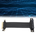 thumbnail image 1 of PCIE 4.0 X4 Extension Cable 16Gbps, Transfer Data with Stability, Support Multi device Installation with Speed, 180 Right Angle Male, 90 Right Angle Female,64PIN Copper, 1 of 7