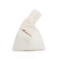 thumbnail image 1 of Qarigey Bolsos de mano de pana para mujer, bolsa de comestibles sencilla, bolso de muñeca con nudo y asa de estilo japonés, llave de compras, Bolsas de mensajero y de hombro Beige Qarigey AP012728-01, 1 of 6