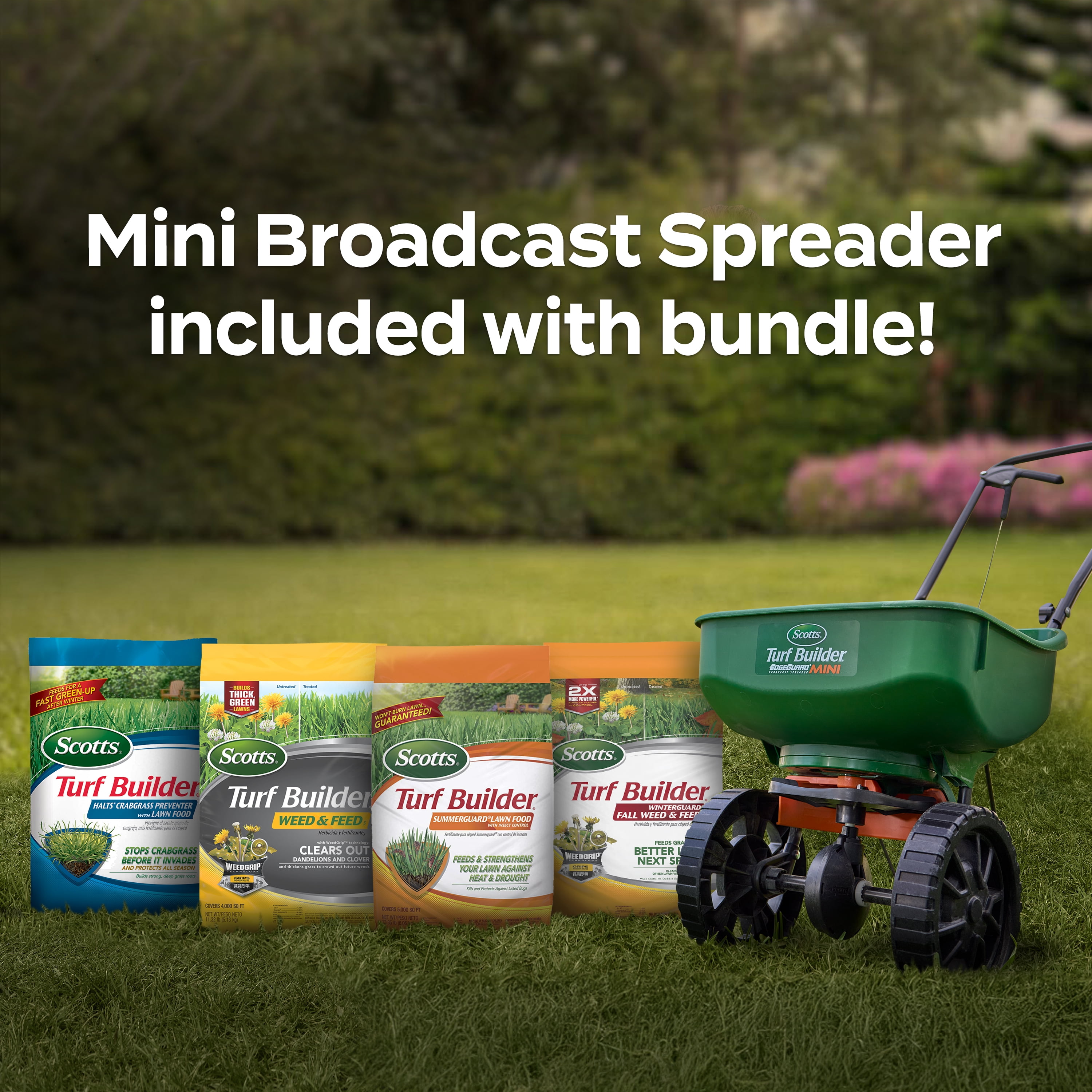 Scotts Turf Builder Bundle for Small Lawns with EdgeGuard Mini