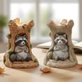 thumbnail image 2 of Pekkaxy Raccoon Tree Stump Candle Mold, 3.07x3.07x3.74 in, Food-Grade Silicone, Heat-Resistant and Flexible, Perfect for DIY Soy Wax, Beeswax, and Jelly Candles, 2 of 9
