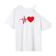 thumbnail image 1 of Camiseta para mujer, camiseta básica, camiseta suave de cuello redondo para playa, camping, mochilero L, 1 of 7