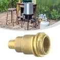 thumbnail image 1 of QCC1 Fitting Male Adapter Solid Brass Thread Propane Gas Connector Home Supply, 1 of 12