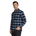 thumbnail image 4 of Chaps Men's and Big Men's Comfort Stretch Flannel Shirt, Sizes S-2XL, 4 of 6