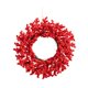 thumbnail image 4 of Corona rojos para puerta, corona navideña para colgar en la pared, decoración navideña para Acción de Gracias, jardín, aniversario, invierno, 4 of 8