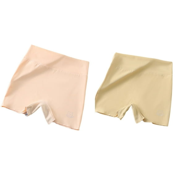 FINALGANG Girls High Waisted Underwear Kids Teen Breathable Stretchy Under Shorts Comfortable Safety Shorts For Casual Daily Wear 12-13 Years