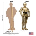 thumbnail image 2 of C-3PO Star Wars IX, Advanced Graphics Standup, 70" x 29", 2 of 4