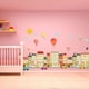 thumbnail image 5 of 1 pegatina de pared adhesiva-calcomanía de globo de aire caliente de sol y nubes-decoración de pared de habitación de niños JAMW Sencillez, 5 of 5