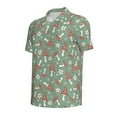 thumbnail image 3 of Daiia Retro Hippie Groovy Mushroom Pattern Men’s Polo Shirts,Solid Deck Shirt,Classic Fit, Breathable Cotton Polo for Casual and Sport Wear-3X-Large, 3 of 9