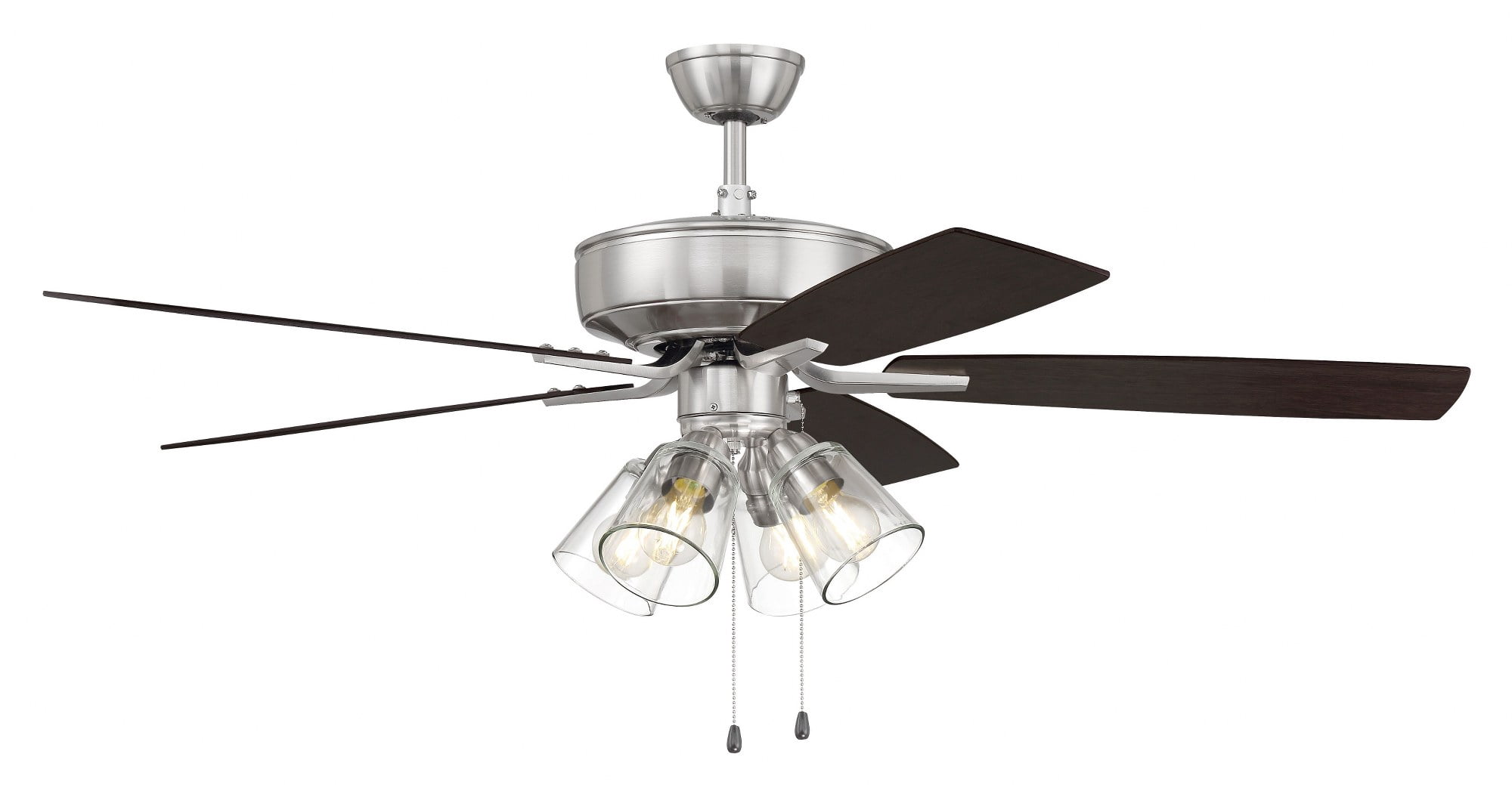 P104BNK5-52DWGWN Craftmade Lighting Pro Plus 104 Series - 52 Inch 5 Blade Ceiling Fan with Light Kit