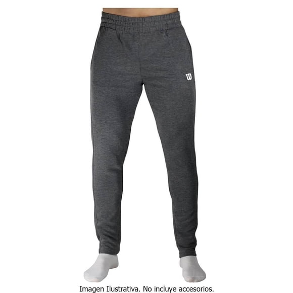 Pantalón Wilson para Hombre, Deportivo Liso Ajustable de la Cintura Gris Talla CH