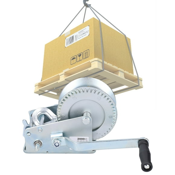 2000lbs Hand Winch, Manual Winch Hand Winch Tractor Hand Winch Trailer for Lifting