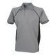 thumbnail image 1 of Finden & Hales - Polo deportivo/de deporte transpirable Modelo Piped Sports para hombre/caballero - Verano/ Deporte (Gris Bronce de Cañón, Negro), 1 of 2