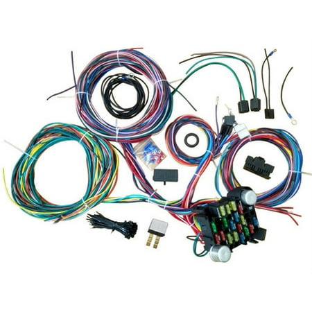 - A-Team Performance 21 Circuit Street Hot Rat Rod Custom Universal Color Wiring Harness Wire Kit XL WIRES