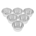 thumbnail image 3 of 6PCS REDONDO NO REDONDO CUPAS DE PUDIO DE PANTENIMIENTO CUBIERTAS DE HORNIDAD DE PORRIBLE (PLATA), 3 of 4