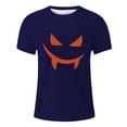 thumbnail image 1 of YDLCAFD Male Print Theme T Shirt Printed Solid Color Short Sleeve Top, 1 of 4