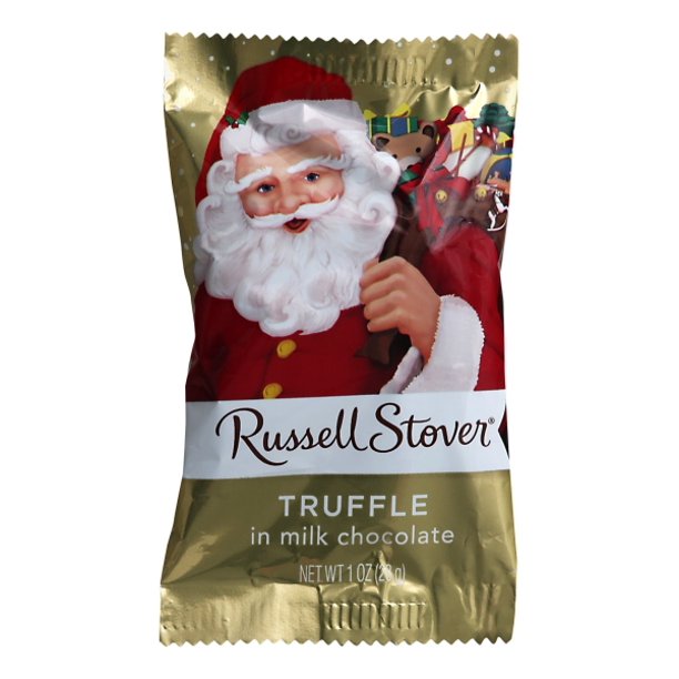 Russell Stover Christmas 2022 Russell Stover Truffle Santa Milk Chocolate, 1 Oz. - Walmart.com