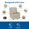 Baby Relax Robyn 2in1 Nursery Rocker Recliner, Beige Linen