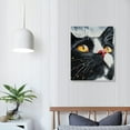 thumbnail image 4 of Patifu Cute Cat Print On Canvas Wall Art Decor for Living Room Bedroom Home Office 16x20 in, 4 of 5