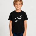 thumbnail image 2 of Boys Graphic T Shirt Paper Airplane Flight Short Sleeve Tee Travel Adventure Style 100% Cotton Soft Kids Tops 4-13Y, 2 of 5