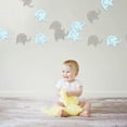 thumbnail image 1 of WEUVEB 2Jgo Banner Azul De Elefante Para Colgante En Baby Shower Y Celebraciones, 1 of 8