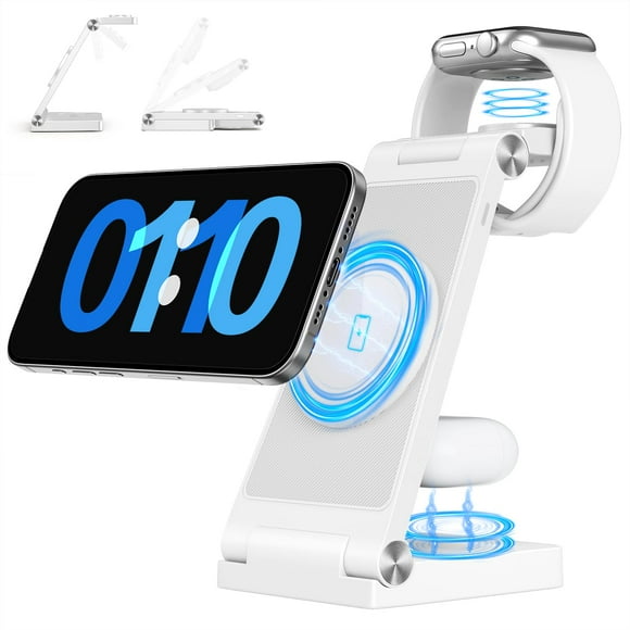 Estación de carga RYND 2025 magnética inalámbrica Mag-Safe 3 en 1