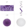 thumbnail image 3 of Fun Express Hanging Decorating Kit Purple & White - 31 Pc, 3 of 3
