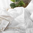 thumbnail image 4 of Edredón DWR Luxury de tamaño completo con fibras de plumas, color blanco, 4 of 6