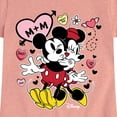 thumbnail image 3 of Disney - Mickey Minnie Heart - Toddler & Youth Girls Short Sleeve Graphic T-Shirt, 3 of 5