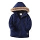 thumbnail image 1 of Gibobby Chamarra de forro polar para niños y niñasNiños Niñas Manga Larga Invierno Cálido Outwear Patchwork Color Chaqueta Abrigo Al Libre(Marina, 8-9 Años), 1 of 4