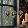 thumbnail image 5 of 6 Pack, Silver Halloween Skull Decor 6 Inch, Spooky Skeleton Ornaments, Haunted House Props, Creepy Indoor Outdoor Party Decorations for Graveyard and Table Display, 5 of 6