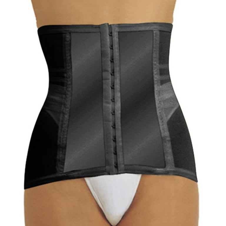 Rago Shapewear Shapette Firm Control Black Waist Trainer Cincher