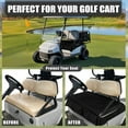 thumbnail image 3 of SEANATIVE Black Golf Cart Seat Covers Club Car Breathable Golf Cart Covers 2 Passenger with Pockets Non-Slip Golf Cart Seat Blanket Covers Universal Fit 2-Seat Golf Cart, 3 of 7