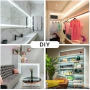 DAYBETTER White LED Strip Light, 40ft Dimmable Bright, 6500K 24V 720 LEDs 2835 Tape Lights for Bedroom, Kitchen