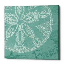 Epic Graffiti  'Aqua Treasure II' by Daphne Brissonnet, Giclee Canvas Wall Art, 12"x12" 26" x 26"