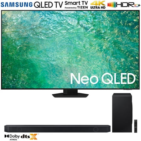 Samsung QN85QN85CA 85 Inch Neo QLED 4K Smart TV (2023 Model) Bundle with Q-series 7.1.2 ch. Wireless Dolby ATMOS Soundbar w/ Q-Symphony
