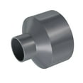 thumbnail image 3 of Uxcell Polyvinyl Chloride Reducer Pipe Fitting 4.33 inch x 1.97 inch Straight Coupling Adapter Connector Gray, 3 of 5
