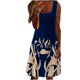 thumbnail image 1 of Vestido estampado de cuello redondo sin mangas cómodo de verano informal de moda para mujer Pompotops ghjkhdj4832, 1 of 1