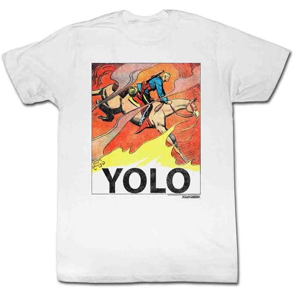 Flash Gordon Yolo White T-Shirt